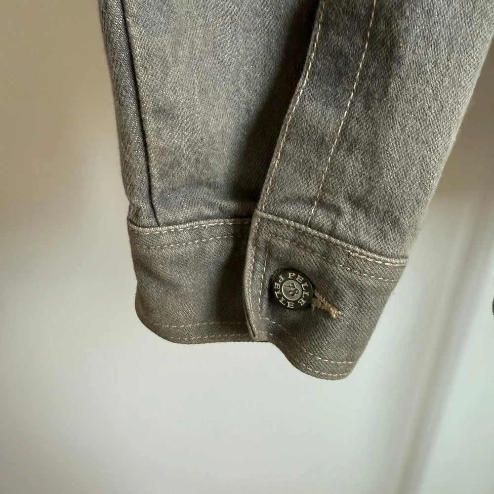 Pelle Pelle Marc Buchanan Vtg Retro Denim Jacket Metal‎ Btn Patch size L